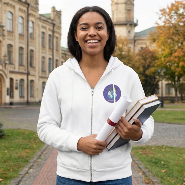 Global Education Graduation Cap Earth Smart Planet T Shirt (Skapare uppladdad)