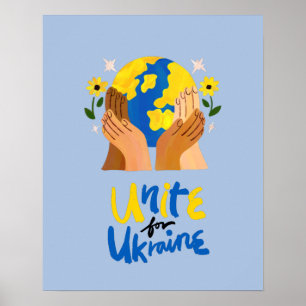 Global enighet för Ukraina Poster