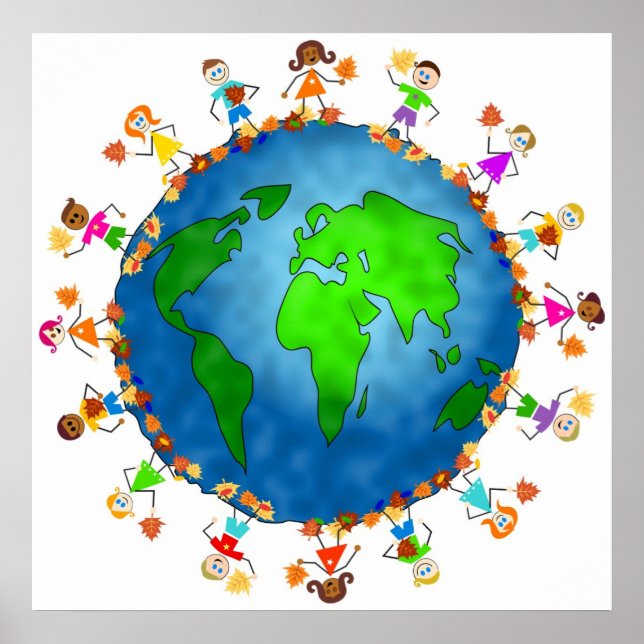 Global Fall Kids Poster (Framsidan)