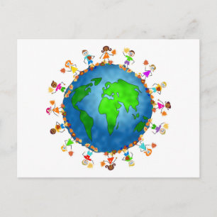 Global Fall Kids Vykort