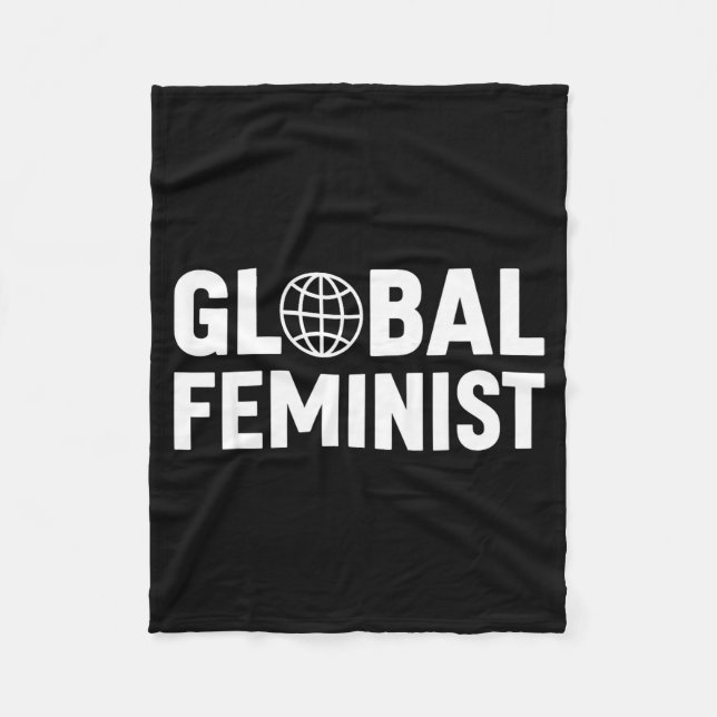 Global Feministisk Kvinnors Empowerment Jämlikhet  Fleecefilt (Framsidan)