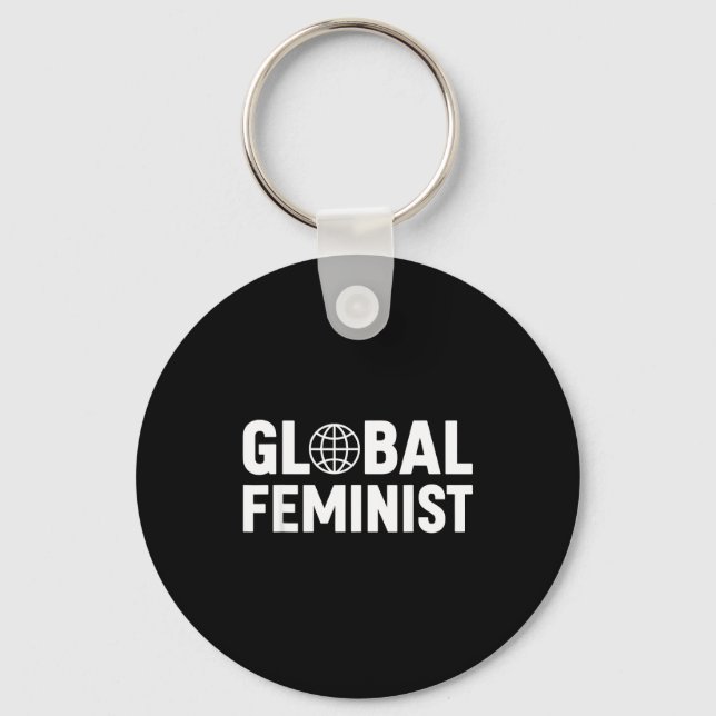 Global Feministisk Kvinnors Empowerment Jämlikhet  Nyckelring (Framsida)