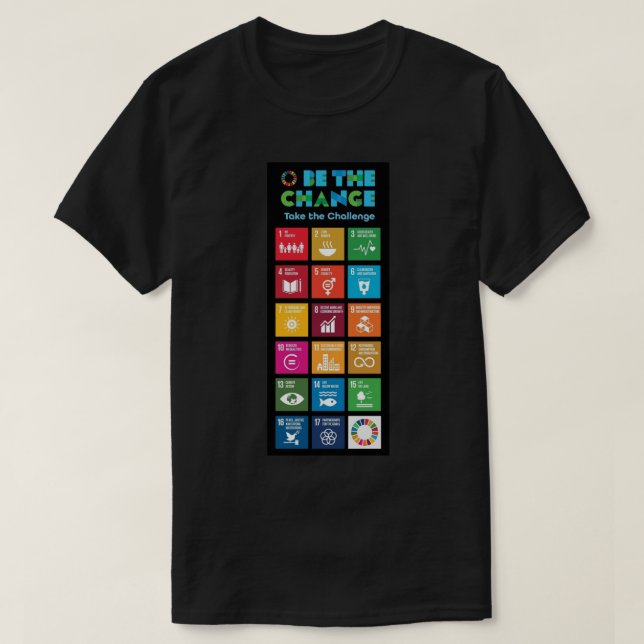 Global Goals Poster  UN SDGs 2030 Poster  United N T Shirt (Design framsida)