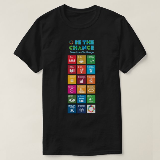 Global Goals Poster  UN SDGs 2030 Poster  United N T Shirt (Design framsida)