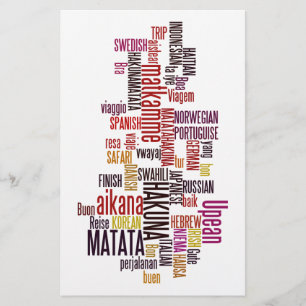 Global Groove: Hakuna Matata på alla språk Brevpapper