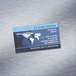 Global International International Karta Magnetiska Visitkort