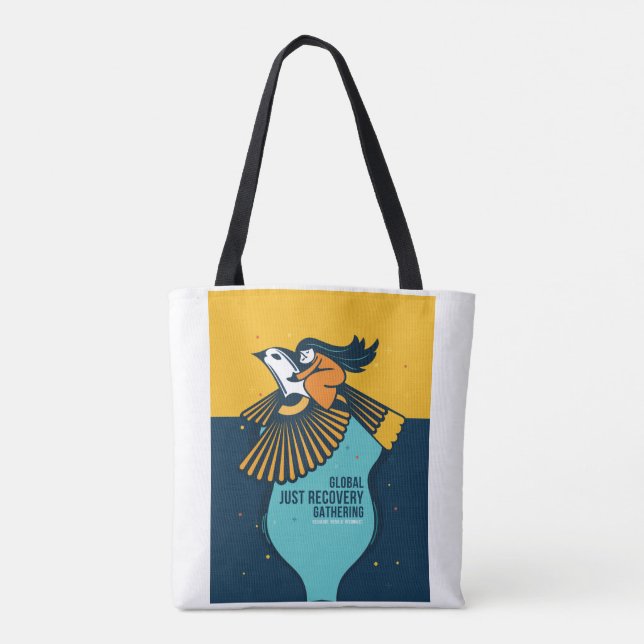 Global just Recovery samlar in tote bags Tygkasse (Baksida)