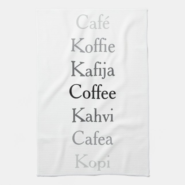 Global Kaffe Kökshandduk (Vertikal)