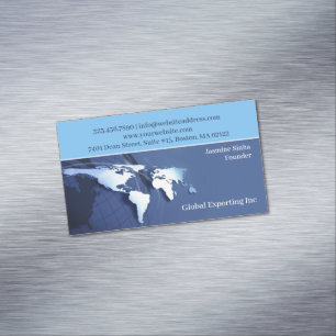 Global Karta Magnetiska Visitkort
