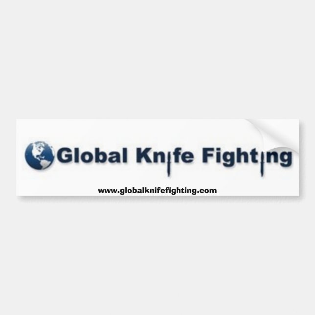 Global knivarstridighetbildekal bildekal (Framsidan)