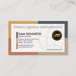 Global logistik för Dynamic Rectangle Gräns Visitkort