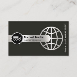 Global logistiktransport Gräns i Arrowhad-silver Visitkort