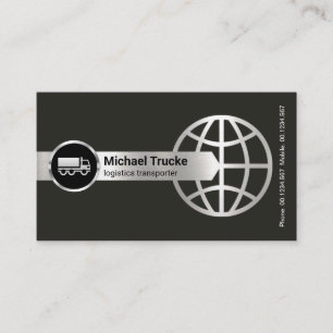 Global logistiktransport Gräns i Arrowhad-silver Visitkort