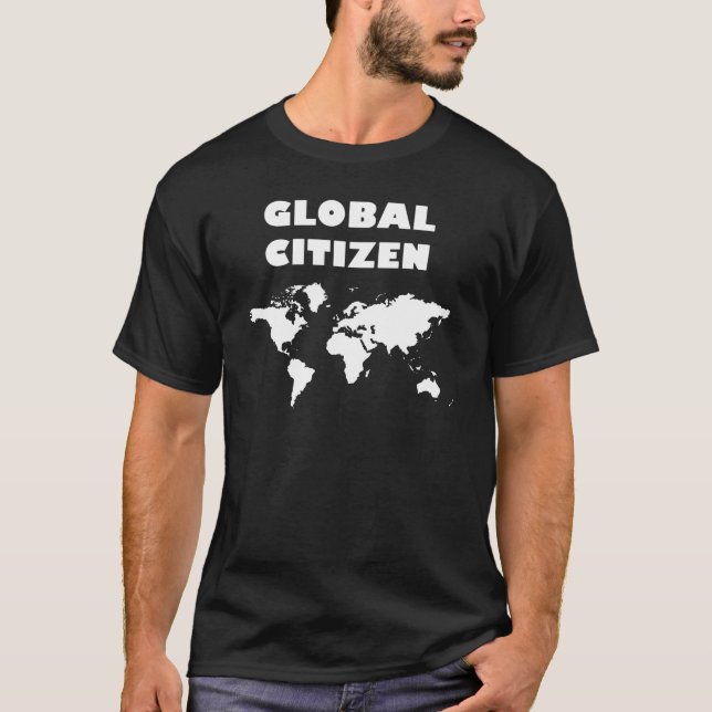 Global medborgareTshirt Tee Shirt (Framsida)
