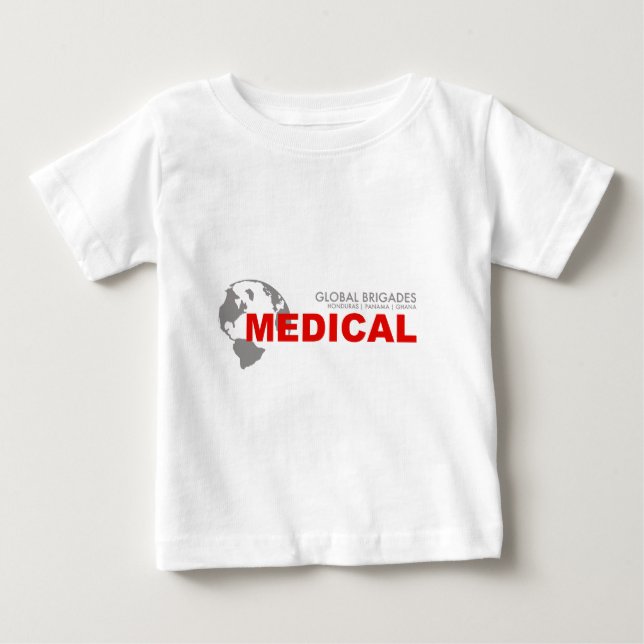 Global medicinsk brigadskjorta tee shirt (Framsida)