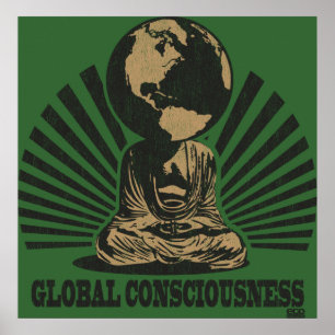 Global medvetenhetaffisch poster