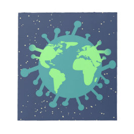 Global pandemi (viruspartiklar) (virusinfektion) anteckningsblock