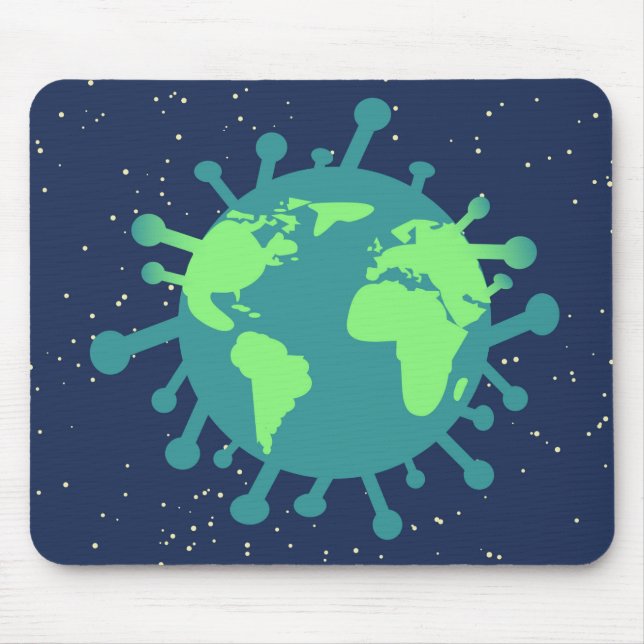 Global pandemi (viruspartiklar) (virusinfektion) musmatta (Framsidan)