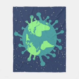 Global Pandemiflotta (viruspartiklar) (infektioner Fleecefilt