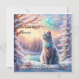 Global Peace Card: Ge Kärlek och Peace a Chance Kort