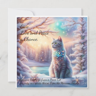 Global Peace Card: Ge Kärlek och Peace a Chance Kort