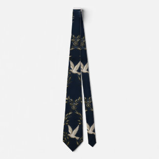 "Global Peace & Unity - Elegant Doves and Olive Br Slips