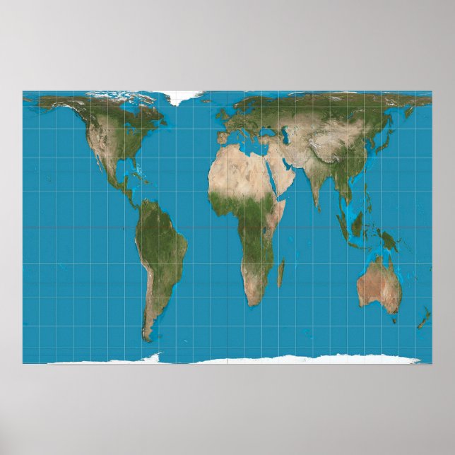 Global Peters Projection World Map Poster (Framsidan)