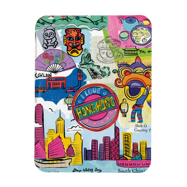 Global resa - Hongkong Magnet (Vertikal)