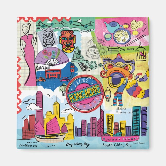 Global resa - Hongkong Magnet (Framsidan)