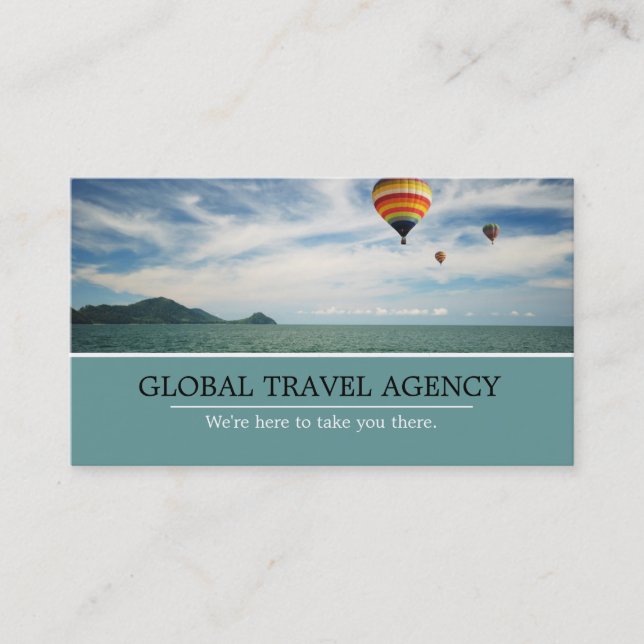 Global Resebyrå Agent Affärskort Visitkort (Framsida)