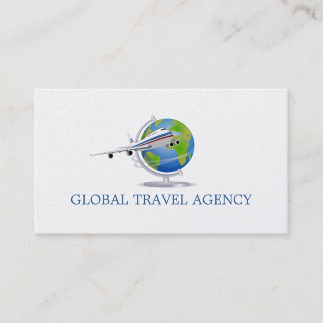 Global Resebyrå Agent Affärskort Visitkort (Framsida)