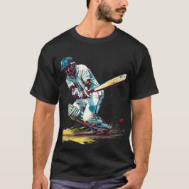 Global Series Cricket Digital Art T Shirt