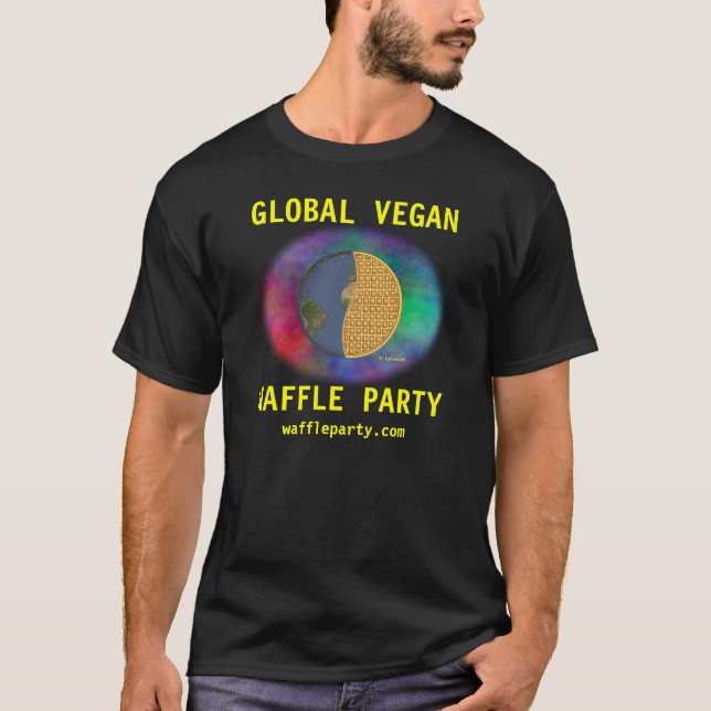 Global skjorta 3, manar för Vegandillandeparty T Shirt (Framsida)