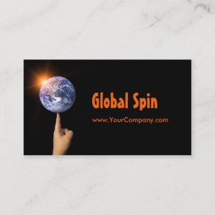 Global snurrandevisitkort visitkort