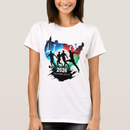 Global Soccer 2026 Three Nations. One Dream.  T Shirt