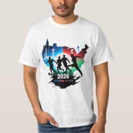Global Soccer 2026 Three Nations. One Dream.  T Shirt
