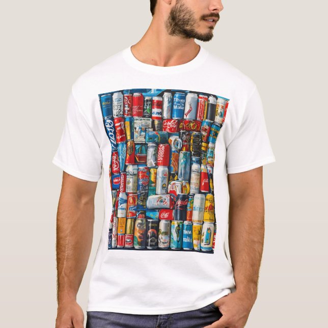 Global Soda Can Memoirs T Shirt (Framsida)