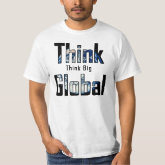 Global stor tänka för tänka t-shirt