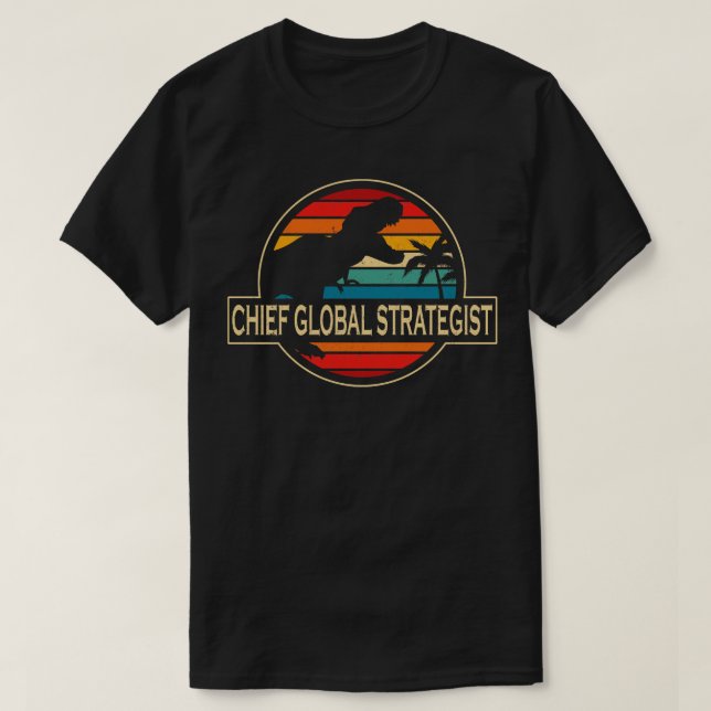 Global strateist Dinosaur T Shirt (Design framsida)