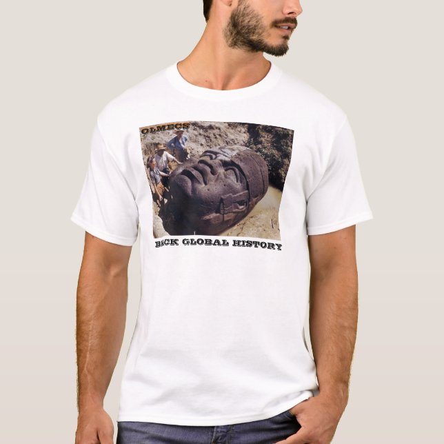 GLOBAL SVART HISTORIA:OLMECS T-Shirt (Framsida)