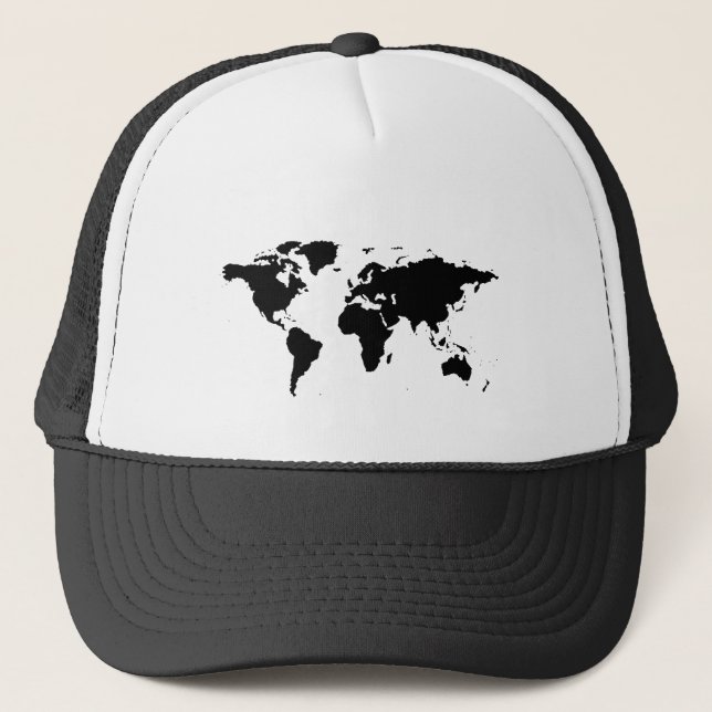 global svartgrafik karta keps (Framsida)