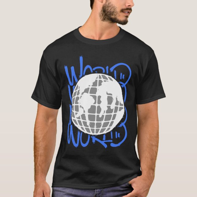 Global Themes and Connectivity Streetwear T Shirt (Framsida)