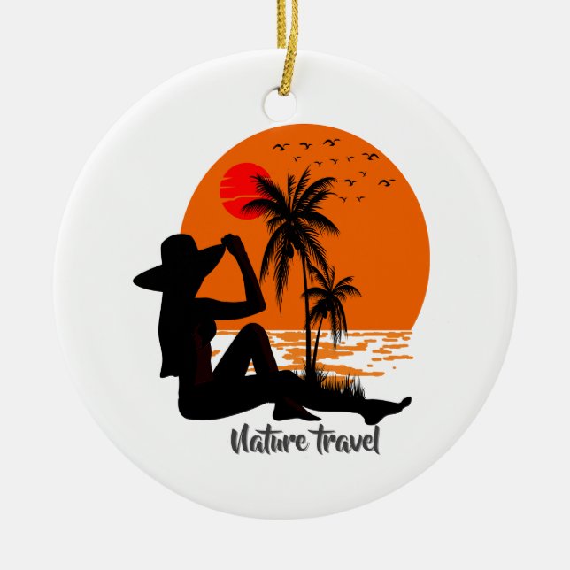 Global Tourism Resilience Day Julgransprydnad Keramik (Framsidan)