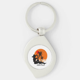 Global Tourism Resilience Day Swirl Silverfärgad Nyckelring