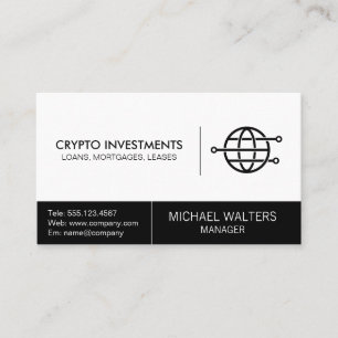 Global Transactions Tech-Logotyp Visitkort