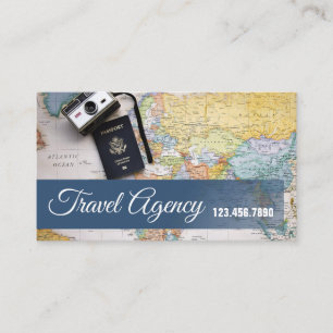 Global Travel Agency Agent Affärskort Visitkort