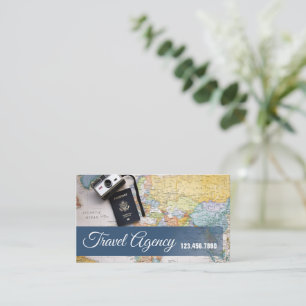Global Travel Agency Agent Affärskort Visitkort