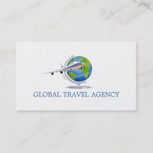 Global Travel Agency Agent Affärskort Visitkort