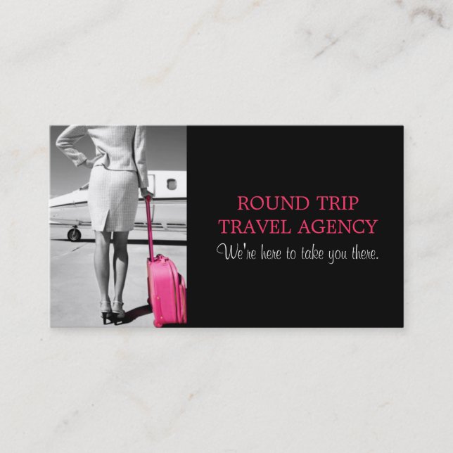 Global Travel Agency Agent Affärskort Visitkort (Framsida)