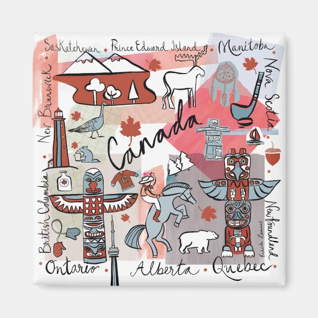 Global Travel - Kanada Magnet (Framsidan)